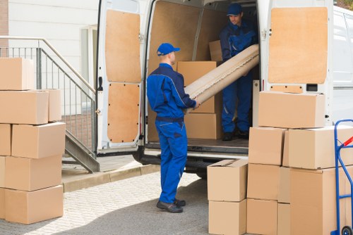 Man and van team preparing a safe home move in Harlington