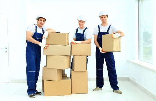 Removal van parked for a domestic or commercial move in Harlington
