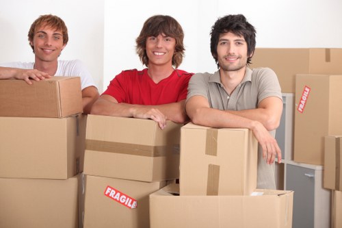Local removals van loaded for a property move in Harlington