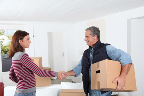 Commercial moving support for a Harlington business relocation