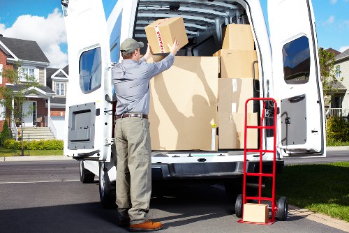 Careful handling of household furniture during Harlington house removals