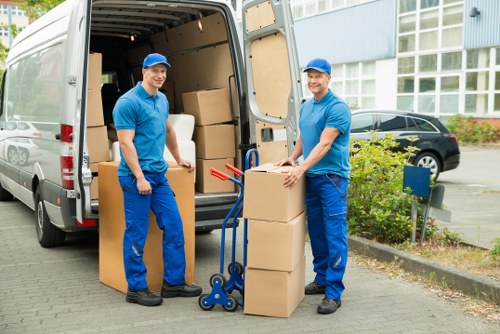 Packing and loading household furniture for a local move