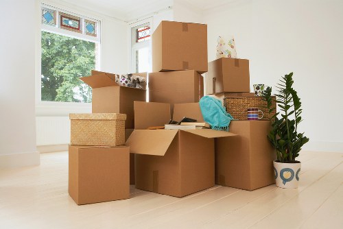 Professional man and van service focused on safety and protection