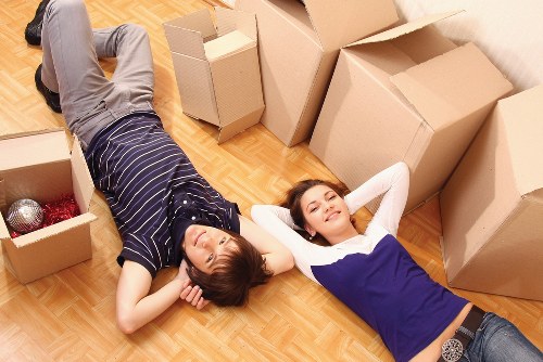 Local commercial removals vehicle loading business items in Harlington
