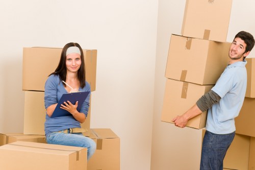 Local removals team handling access challenges for Harlington flats
