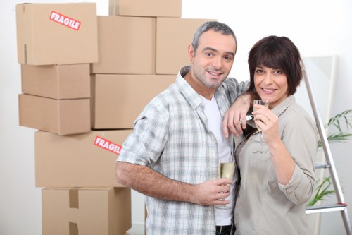 Selection of sturdy packing materials for a local move in Harlington